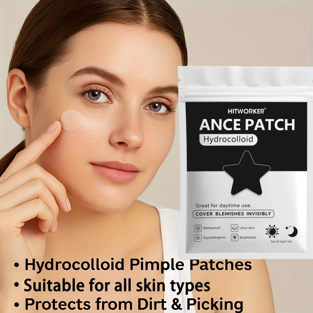 Black Star Shaped Pimple Patches with Tea Tree Oil